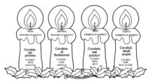 candele avvento disegno