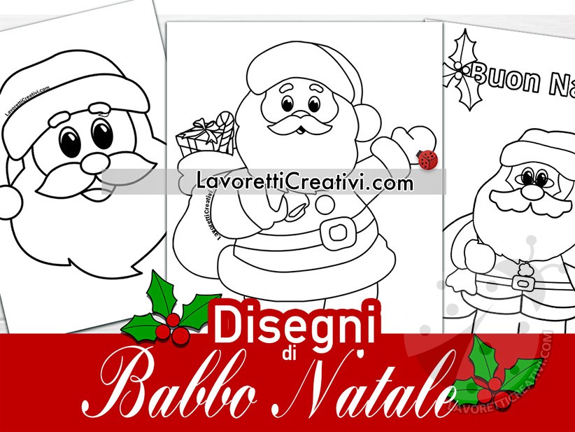 disegni babbo natale 1