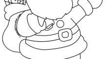 disegno babbo natale