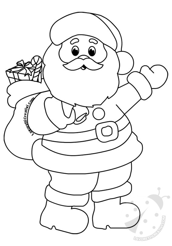 disegno babbo natale