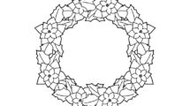ghirlanda natale disegno