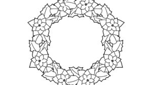 ghirlanda natale disegno
