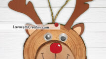 renna natale legno