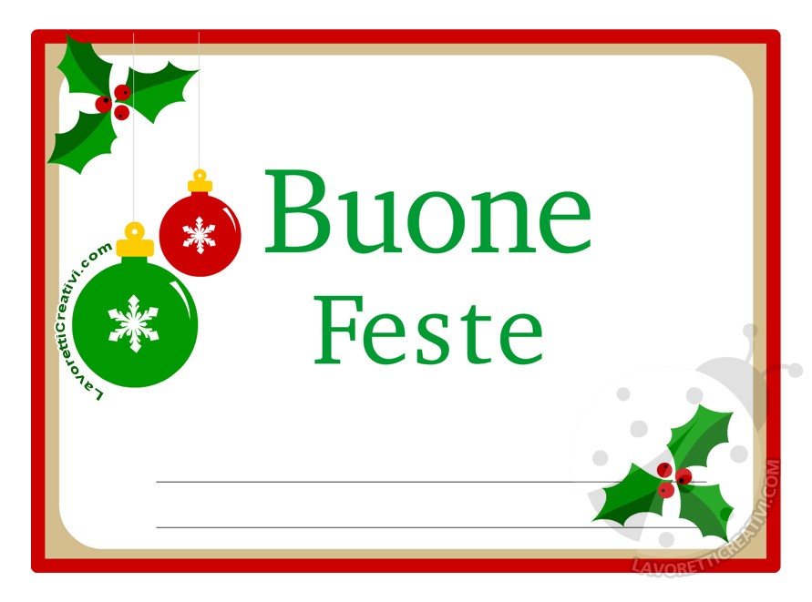 cartello buone feste