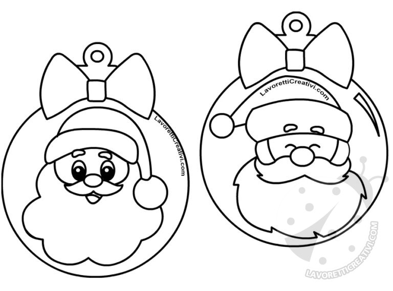 Disegni di Palline di Natale da stampare - Lavoretti Creativi