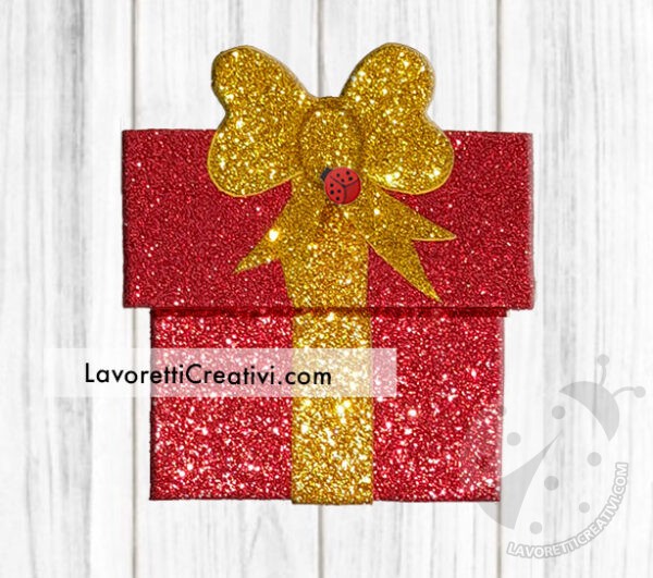 pacchetto regalo eva glitter