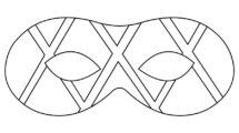 maschera arlecchino disegno