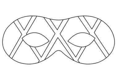 maschera arlecchino disegno