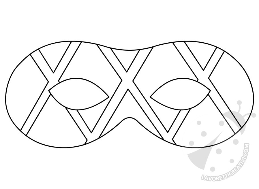 maschera arlecchino disegno
