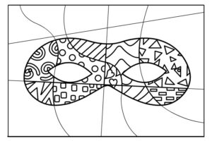 maschera carnevale pattern