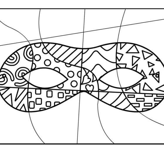 Maschera con pattern 10 maschera carnevale pattern