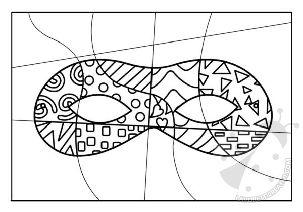 maschera carnevale pattern