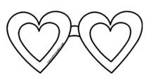 maschera cuori