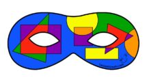 maschera forme geometriche