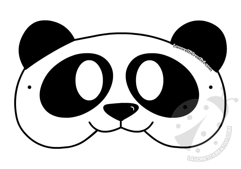 maschera panda