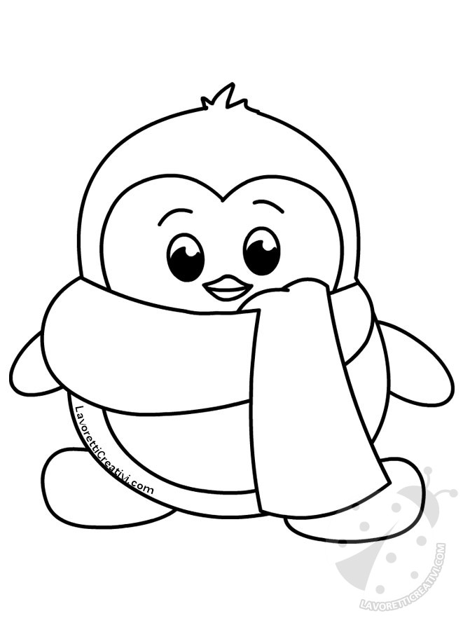 pinguino disegno