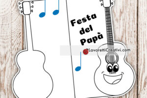 biglietto papa chitarra