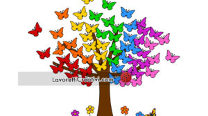 albero farfalle
