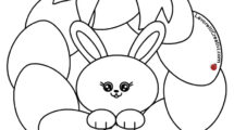 disegno ghirlanda pasqua