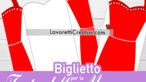 biglietto vestito rosso