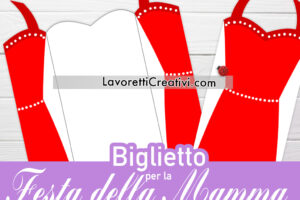 biglietto vestito rosso