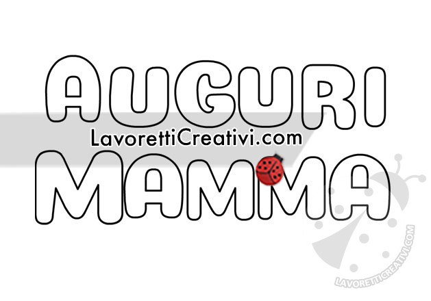 auguri mamma scritta