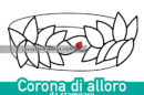 corona alloro da stampare