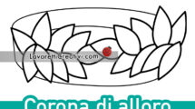 corona alloro da stampare