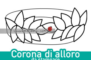 corona alloro da stampare