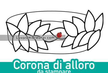 corona alloro da stampare