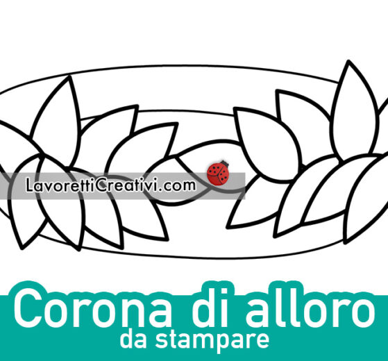 corona alloro da stampare