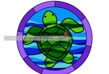 tartaruga marina colorata
