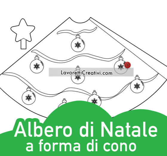 Sagoma albero di Natale a cono 8 sagoma albero natale cono