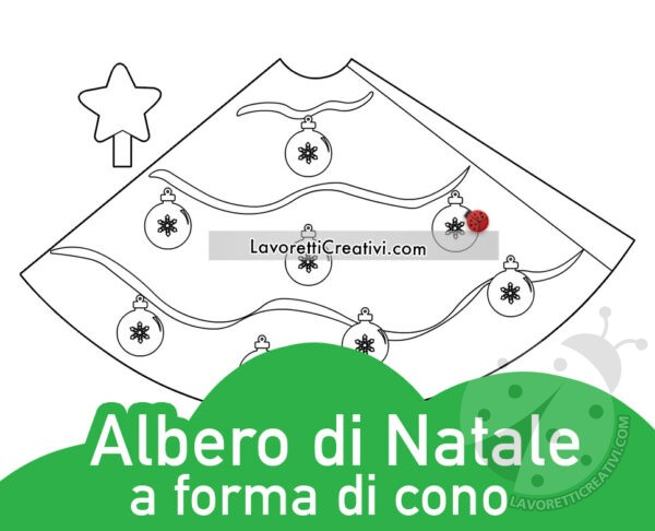 Sagoma albero di Natale a cono 7 sagoma albero natale cono