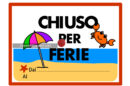 chiuso ferie cartello
