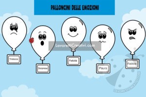 palloncini emozioni disegno