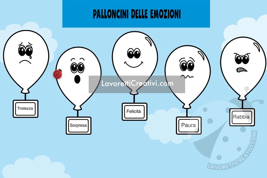 palloncini emozioni disegno