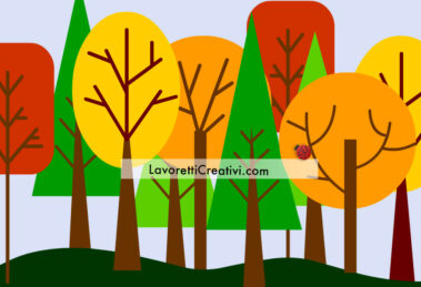 alberi autunnali forme geometriche