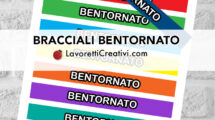 braccialetti carta bentornato