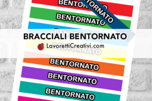 braccialetti carta bentornato