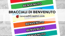 braccialetti carta benvenuto
