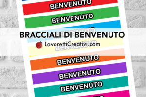 braccialetti carta benvenuto