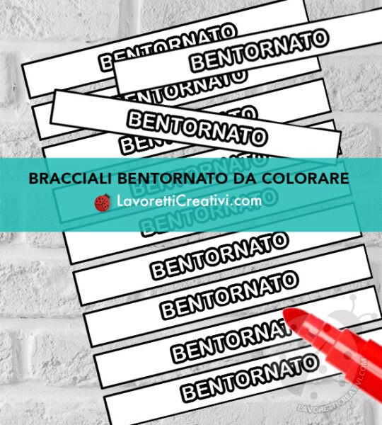 bracciali carta bentornato