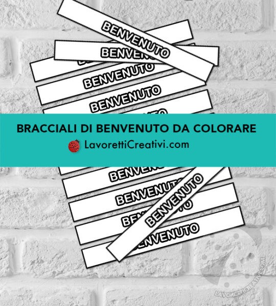 bracciali carta benvenuto