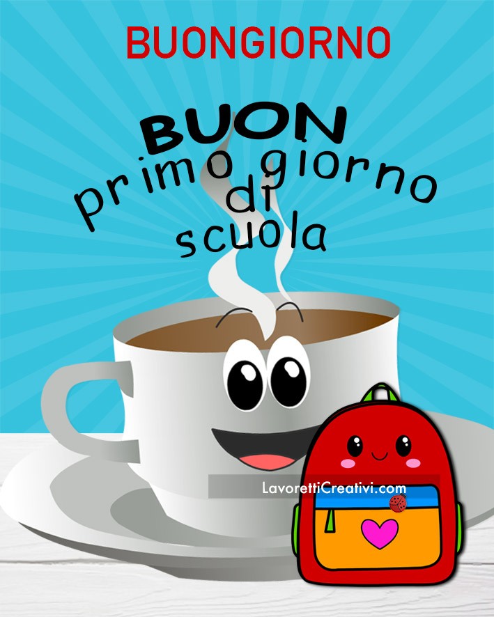 buon primo giorno scuola