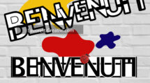 mondrian scritte benvenuti