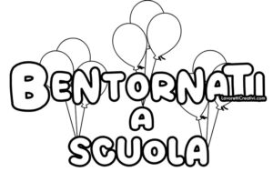 scritta bentornati a scuola