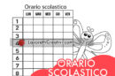 tabella orario scolastico vuoto