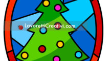 albero natale effetto vetrata