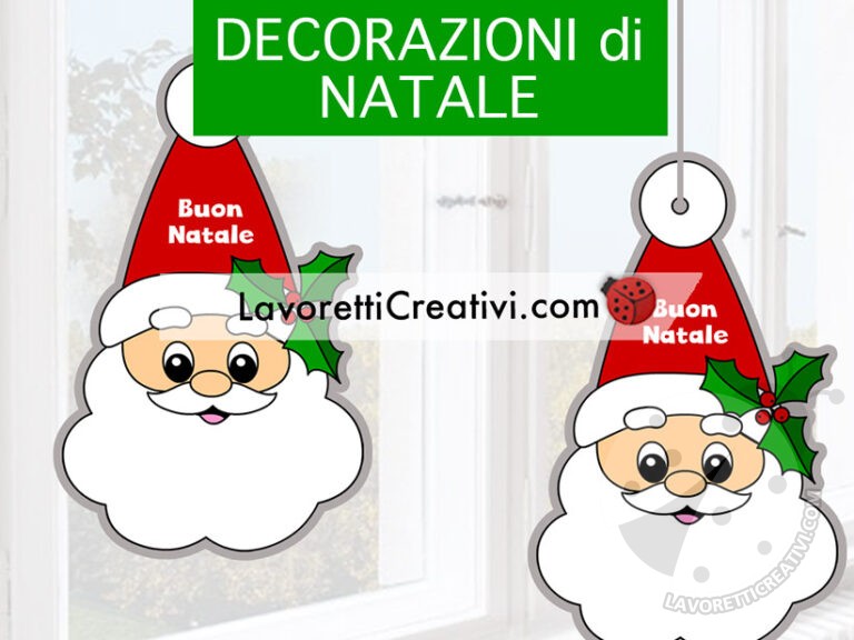 Babbo Natale da appendere - Lavoretti Creativi